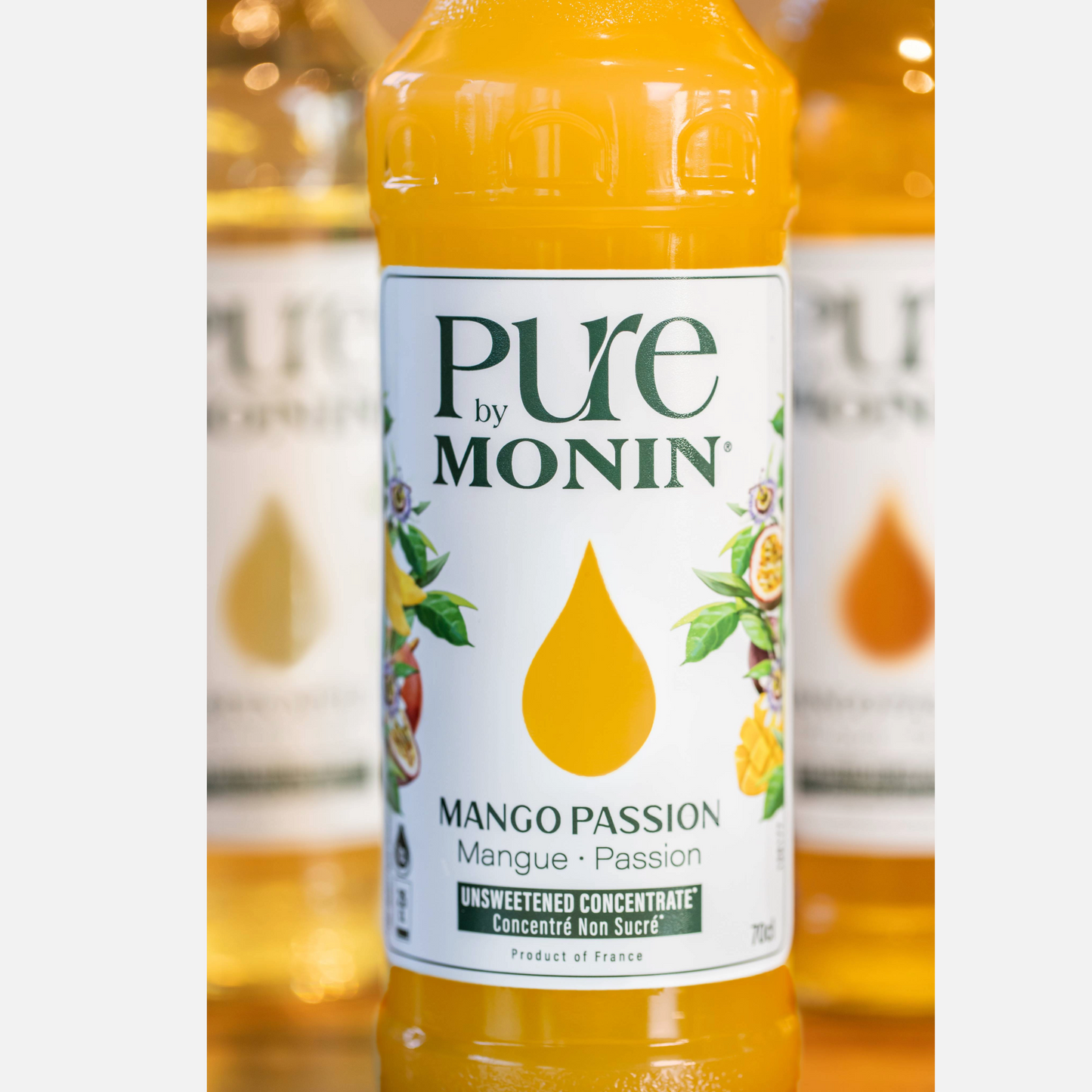 PURE by MONIN Mango / Passievrucht – Zonder Toegevoegde Suikers