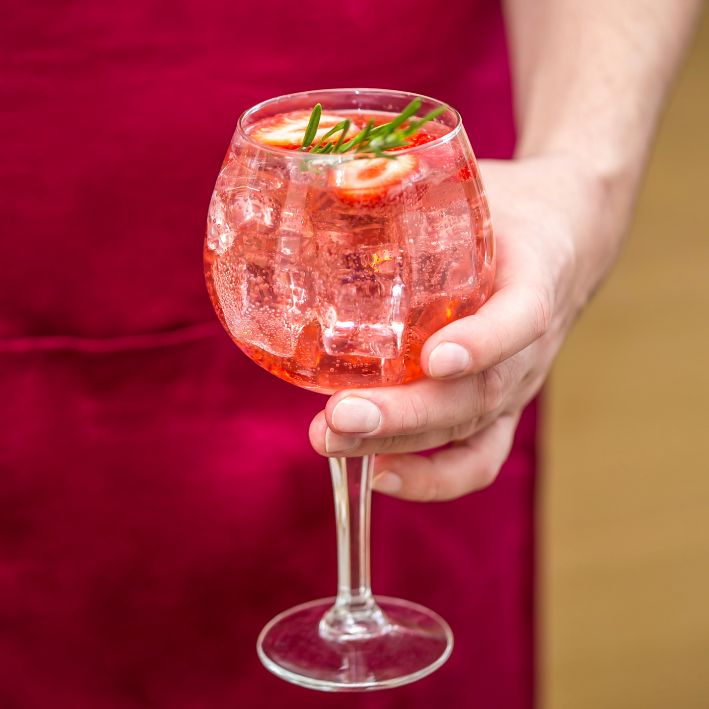 Sherlocks Place Rotterdam Monin Strawberry Cocktail detail