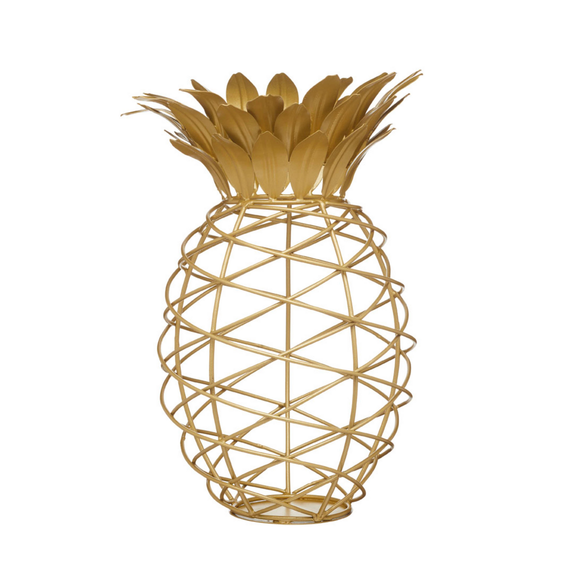 Decoratieve gouden ananasvormige kurkenhouder – een stijlvol statement piece voor wijnliefhebbers en interieurliefhebbers, verkrijgbaar bij Sherlocks Place.