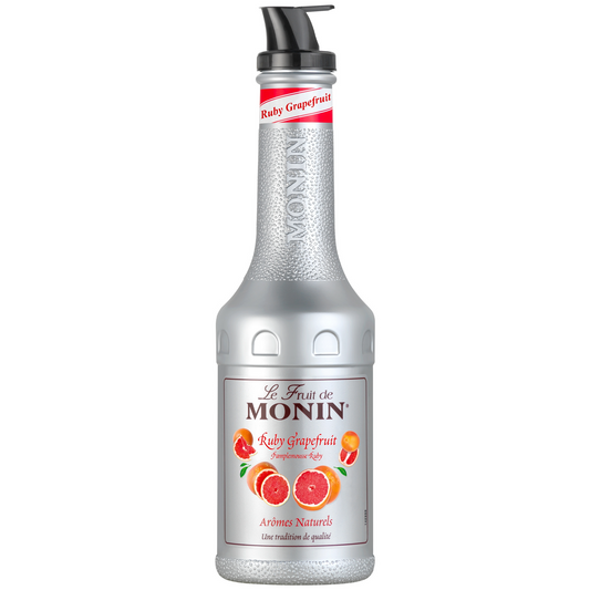 Le Fruit de Monin Ruby Grapefruit fruit puree bij Sherlocks Place Rotterdam