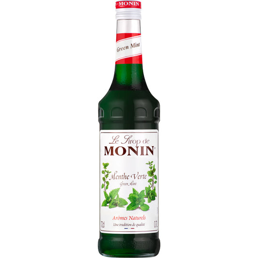 Fles Green Mint | Groene Munt 70cl siroop van Monin. Verkrijgbaar bij Sherlocks Place Rotterdam
