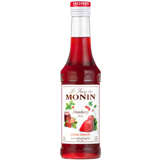 Monin Strawberry 25cl fles bij Sherlocks Place Rotterdam