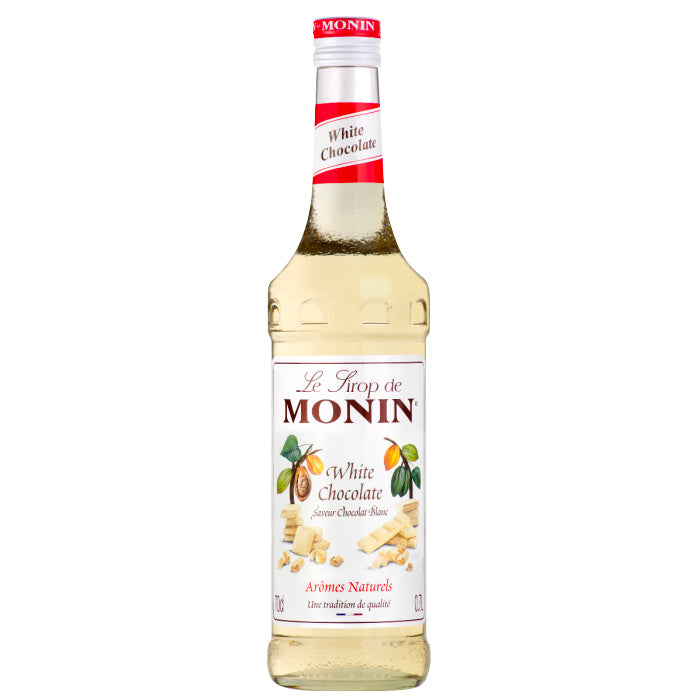 Fles Monin White Chocolate syrup 70cl Sherlocks Place Rotterdam