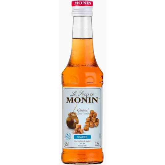 Fles Monin Le Sirop Caramel Sugar Free 25cl verkrijgbaaar bij Sherlocks Place Rotterdam
