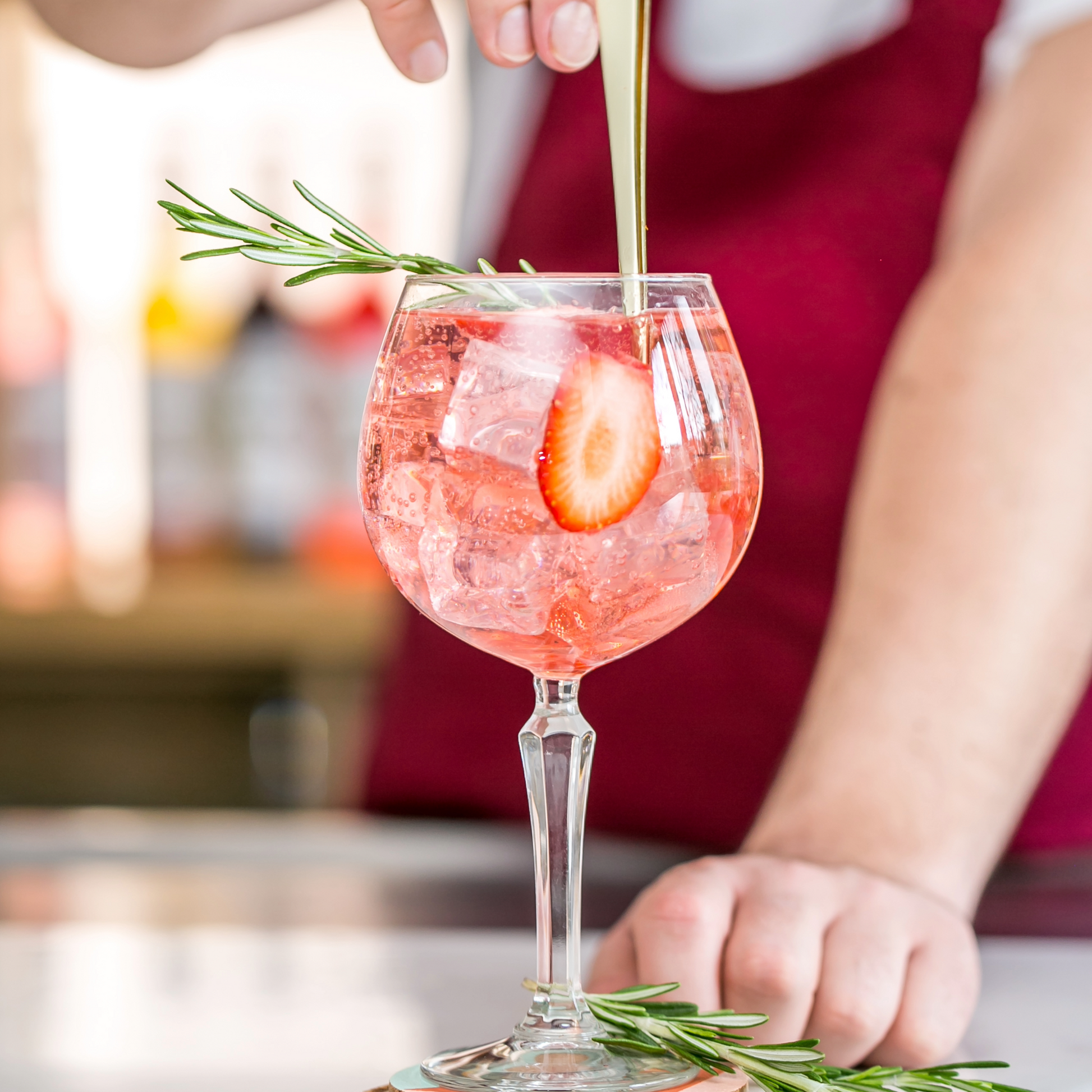 Sherlocks Place Monin Strawberry cocktail alcoholvrij